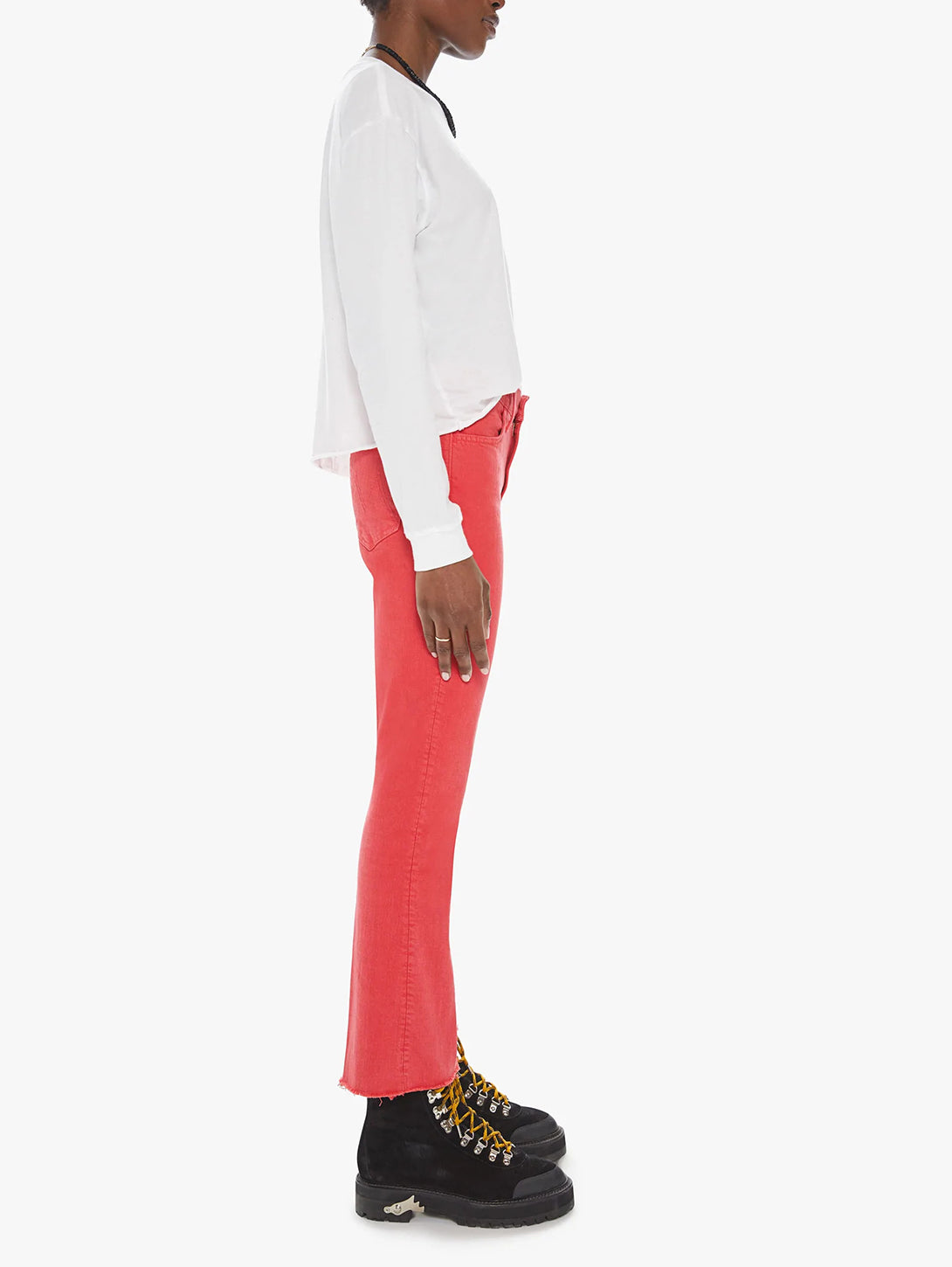 The Hustler Ankle Fray Bootcut Jean - Mars Red-Mother-Over the Rainbow