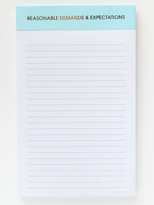 Notepads-CHEZ GAGNE LETTERPRESS-Over the Rainbow