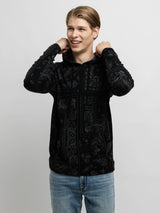 Bandana Print Hoodie - Grey Black-AUTUMN CASHMERE-Over the Rainbow