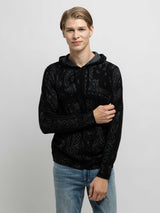 Bandana Print Hoodie - Grey Black-AUTUMN CASHMERE-Over the Rainbow