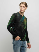 Brush Sweater - Green Combo-AUTUMN CASHMERE-Over the Rainbow