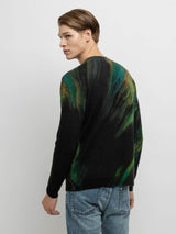 Brush Sweater - Green Combo-AUTUMN CASHMERE-Over the Rainbow