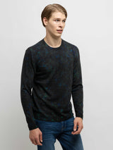 Splatter Print Sweater - Navy Combo-AUTUMN CASHMERE-Over the Rainbow