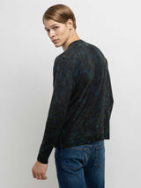 Splatter Print Sweater - Navy Combo-AUTUMN CASHMERE-Over the Rainbow