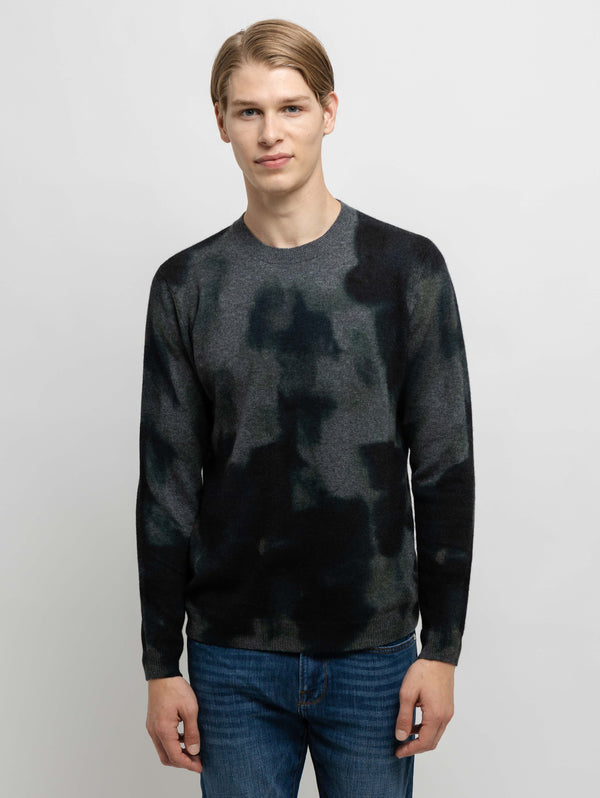 Watercolour Sweater - Blue Combo-AUTUMN CASHMERE-Over the Rainbow