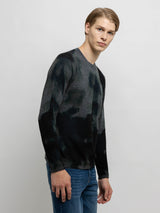 Watercolour Sweater - Blue Combo-AUTUMN CASHMERE-Over the Rainbow