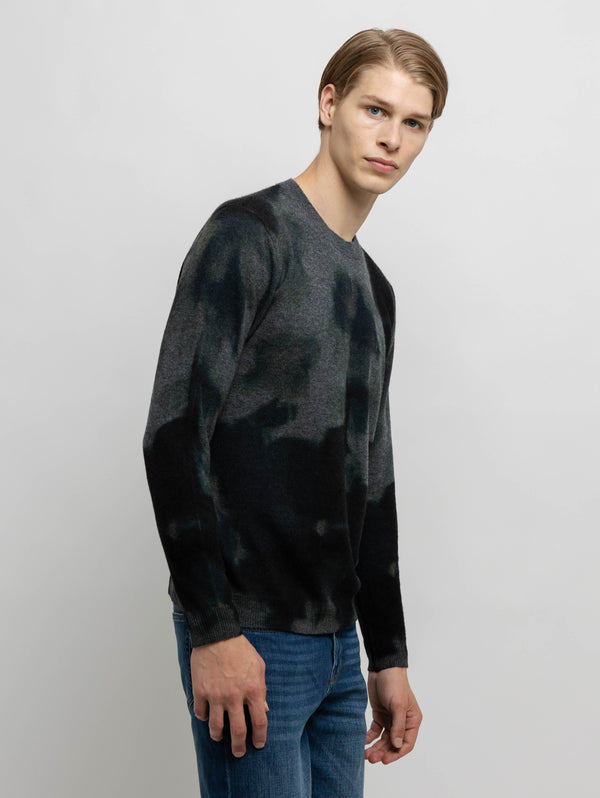 Watercolour Sweater - Blue Combo-AUTUMN CASHMERE-Over the Rainbow