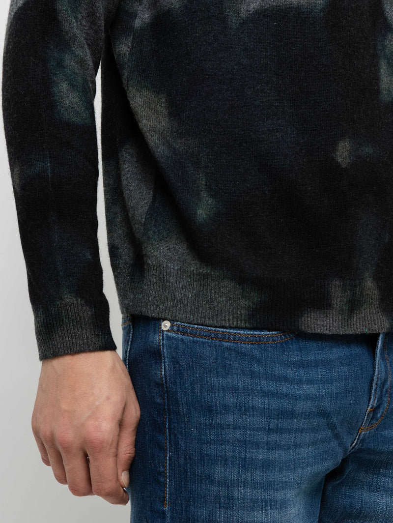 Watercolour Sweater - Blue Combo-AUTUMN CASHMERE-Over the Rainbow