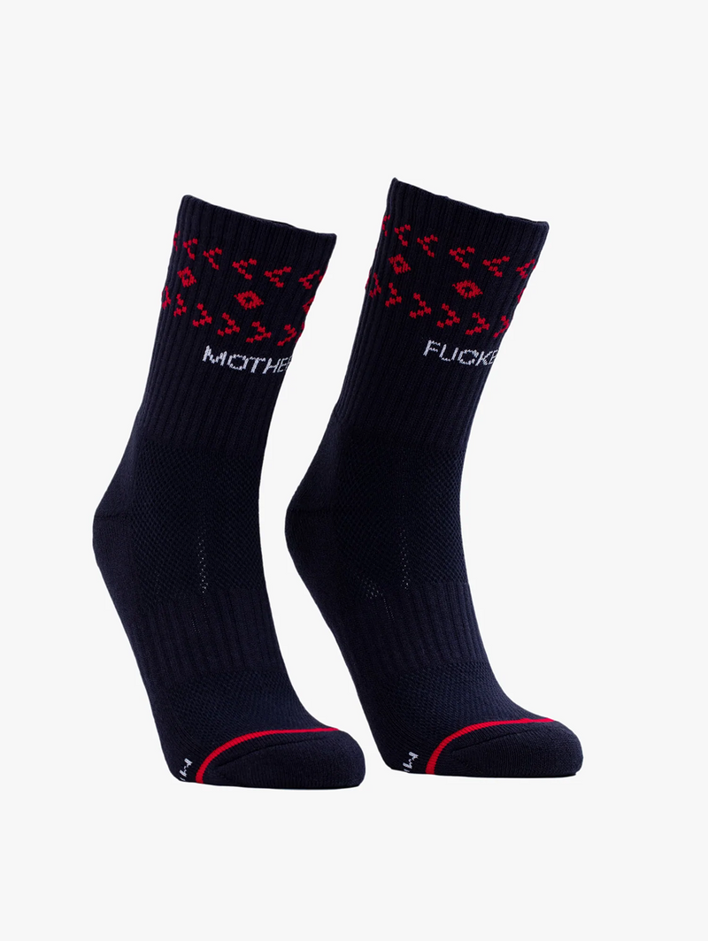 Baby Steps Sock - Navy Pattern-Mother-Over the Rainbow