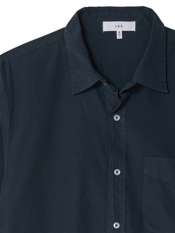 Poplin Standard Shirt - Navy-SAVE KHAKI-Over the Rainbow