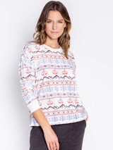 Stay Lifted PJ Top - Ivory-PJ Salvage-Over the Rainbow