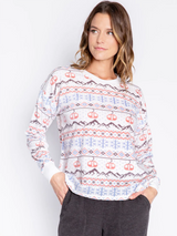 Stay Lifted PJ Top - Ivory-PJ Salvage-Over the Rainbow