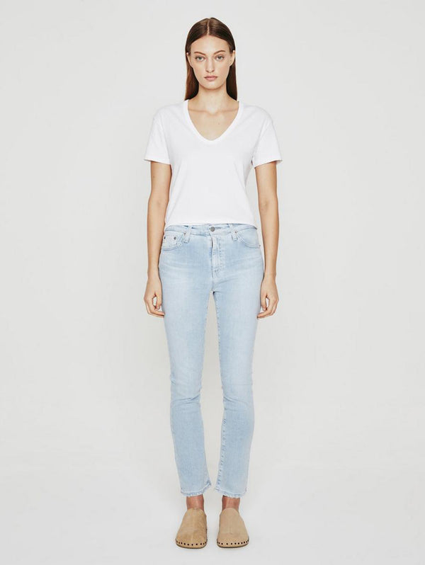 Mari High Rise Crop Straight Jean- 21 Yr Coastline-AG Jeans-Over the Rainbow