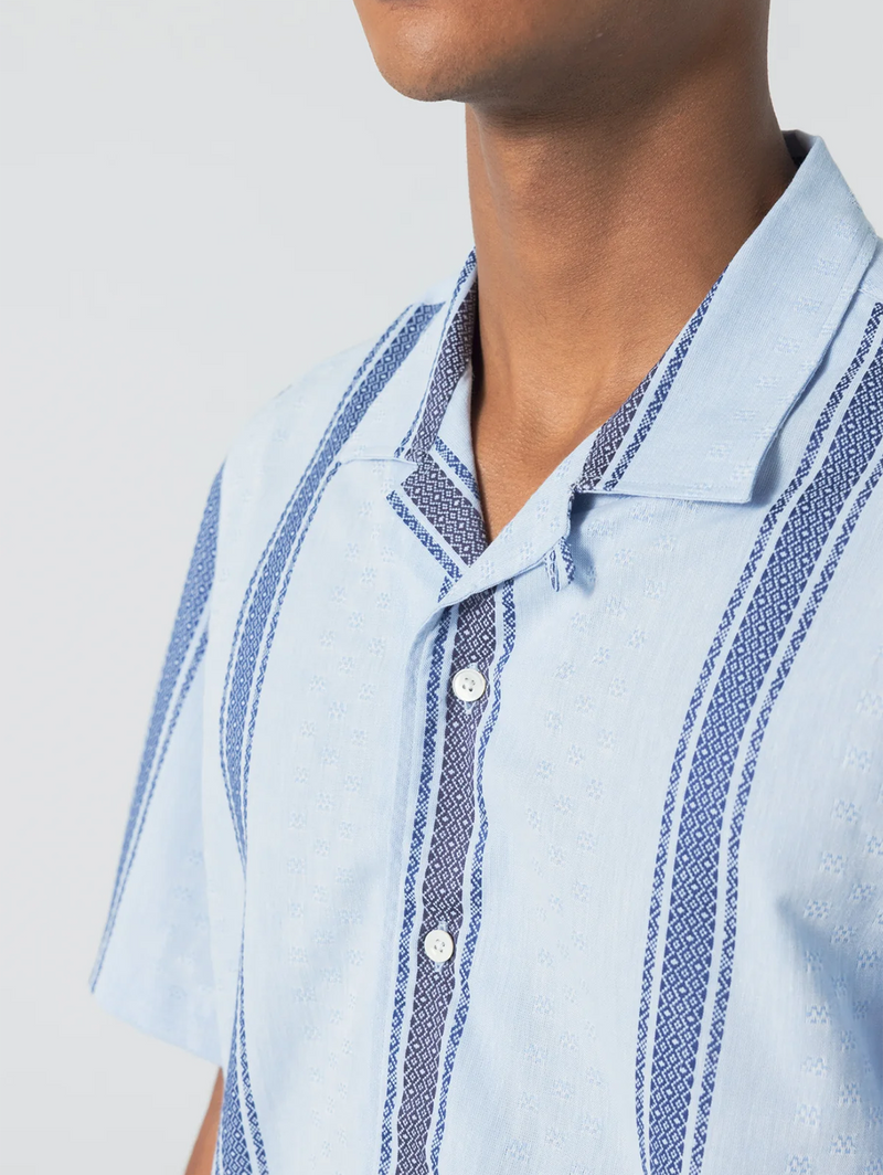 Short Sleeve Shirt - Sky-UNFEIGNED-Over the Rainbow