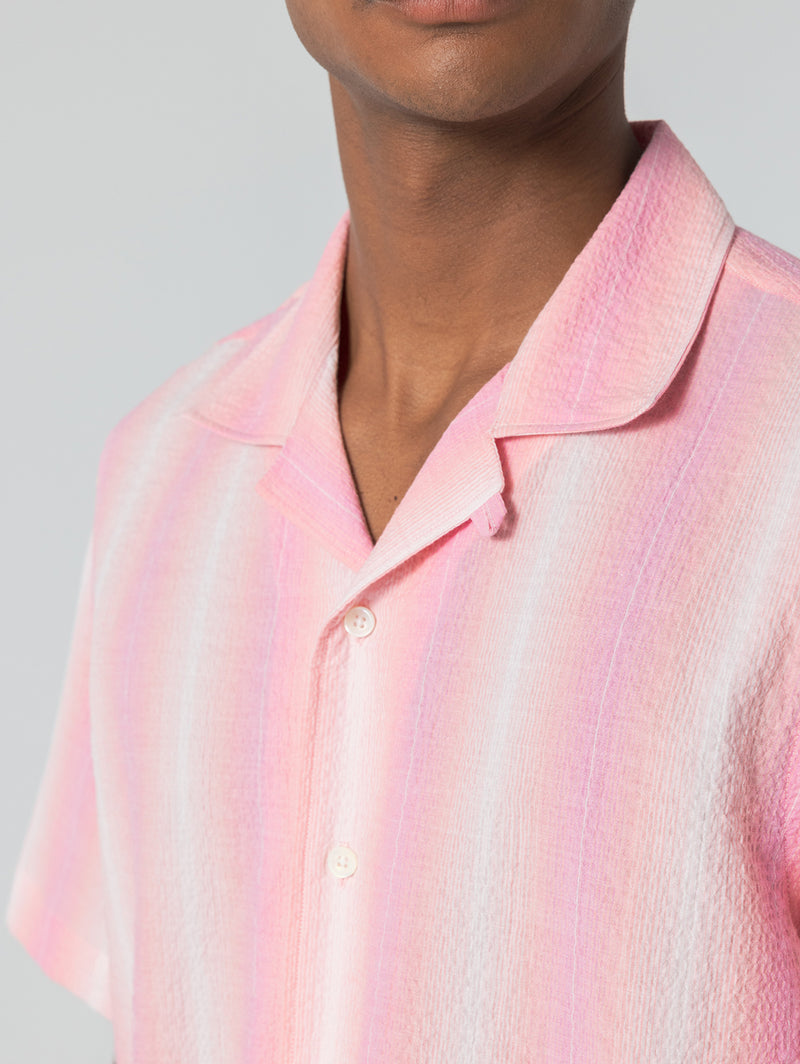 Short Sleeve Shirt - Pink-UNFEIGNED-Over the Rainbow