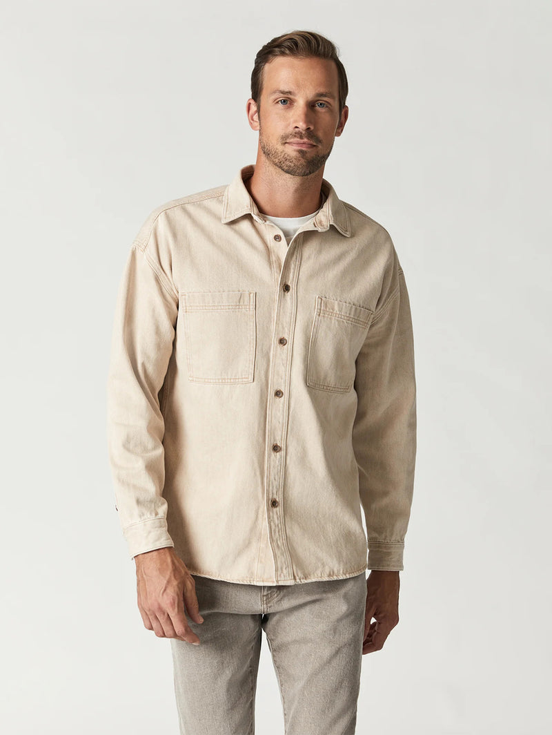 Stefan Shirt Jacket - Beige Natural-Mavi-Over the Rainbow