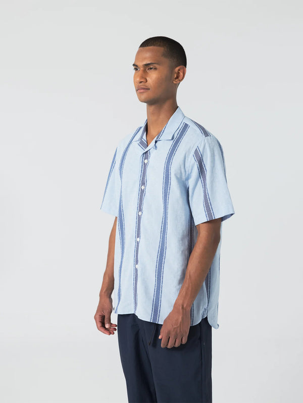 Short Sleeve Shirt - Sky-UNFEIGNED-Over the Rainbow