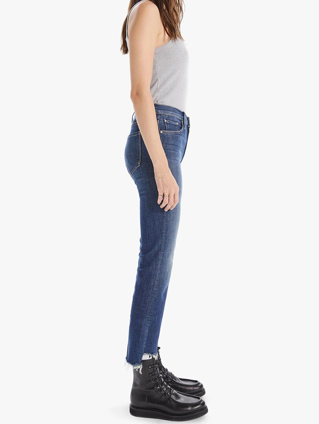 MOTHER | Insider Crop Step Fray Ankle Jean - Girl Crush | Over the ...