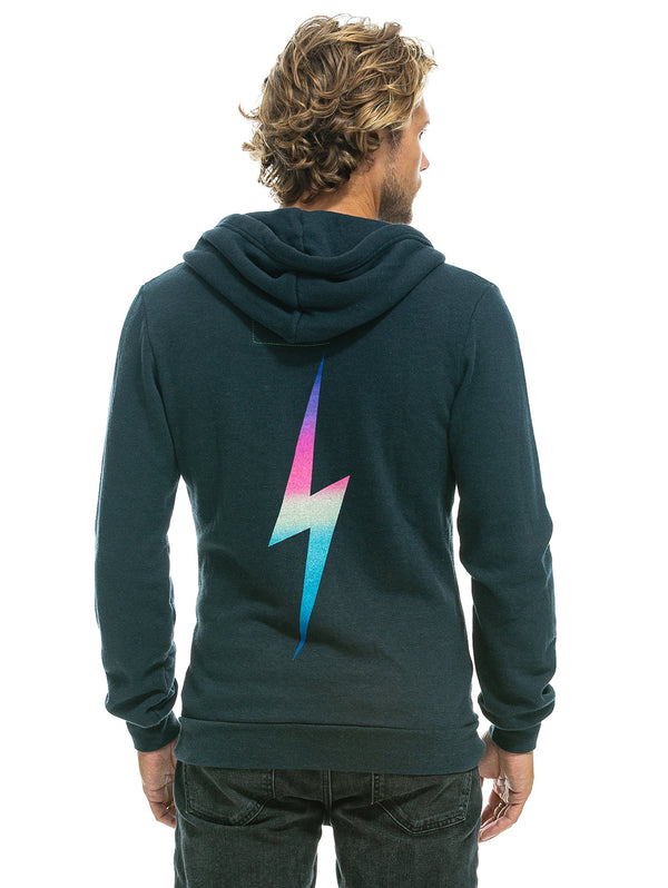 Bolt Zip Hoodie - Rainbow Pink-AVIATOR NATION-Over the Rainbow