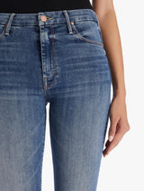 Looker High Waisted Ankle Fray Skinny Jean - Walking On Coals-Mother-Over the Rainbow