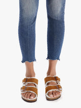 Looker High Waisted Ankle Fray Skinny Jean - Walking On Coals-Mother-Over the Rainbow