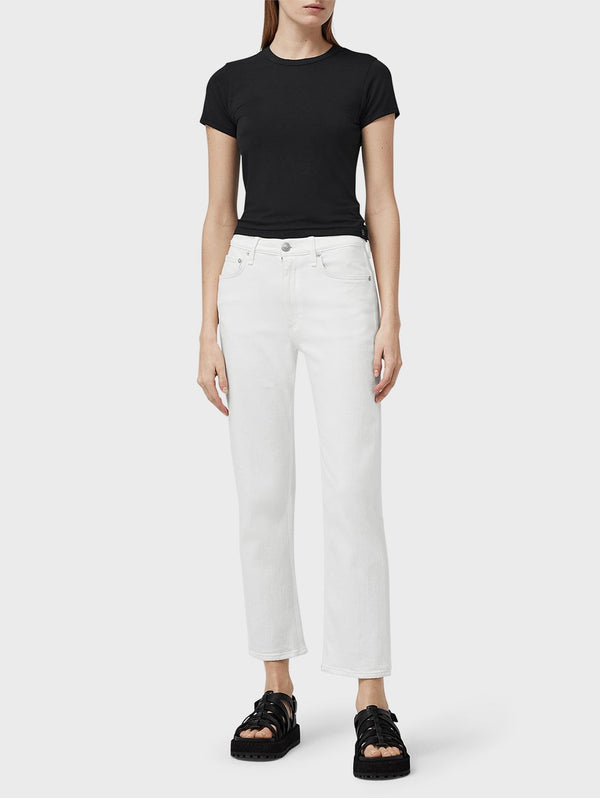 Harlow Mid Rise Straight Jean - White-RAG + BONE-Over the Rainbow