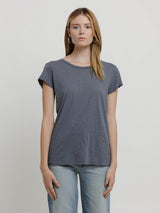 Odelia Short Sleeve Crew Tee-Velvet-Over the Rainbow