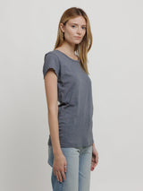 Odelia Short Sleeve Crew Tee-Velvet-Over the Rainbow