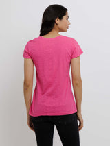 Odelia Short Sleeve Crew Tee-Velvet-Over the Rainbow