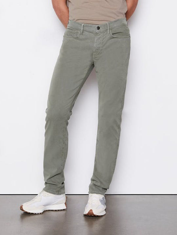 L'Homme Slim Pant - Washed Military-FRAME-Over the Rainbow