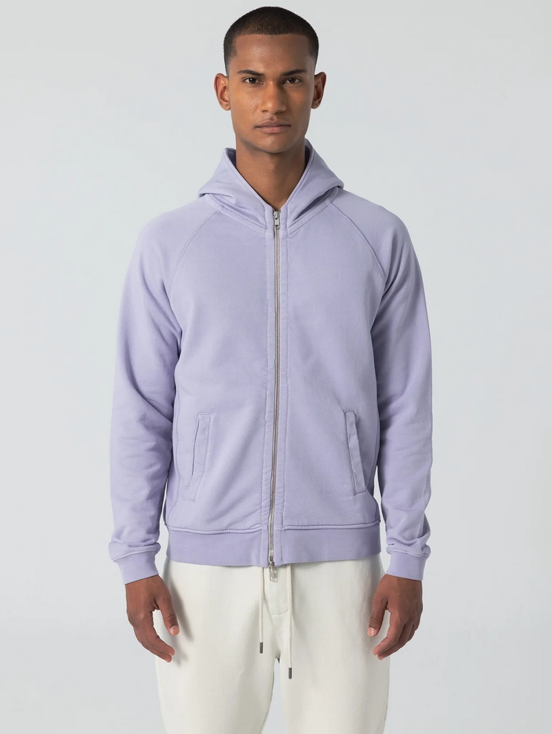Long sleeve Fleece Hoodie - Lavender-UNFEIGNED-Over the Rainbow