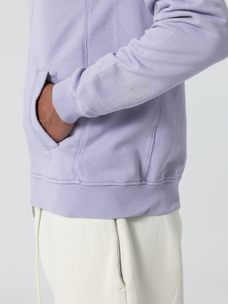 Long sleeve Fleece Hoodie - Lavender-UNFEIGNED-Over the Rainbow
