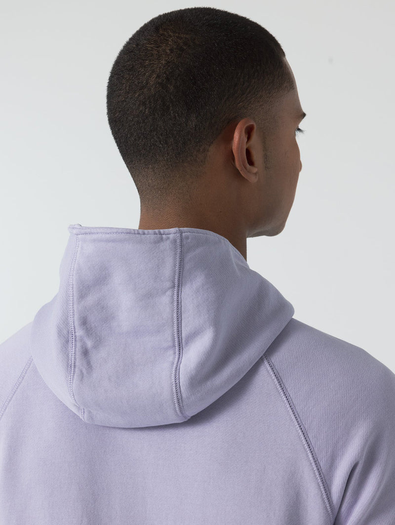 Long sleeve Fleece Hoodie - Lavender-UNFEIGNED-Over the Rainbow