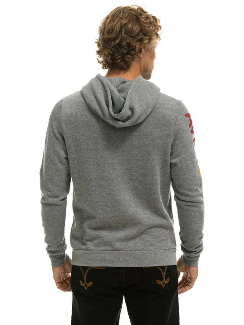 Aviator Nation Pullover Hoody - Heather Grey-AVIATOR NATION-Over the Rainbow