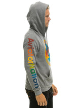 Aviator Nation Pullover Hoody - Heather Grey-AVIATOR NATION-Over the Rainbow
