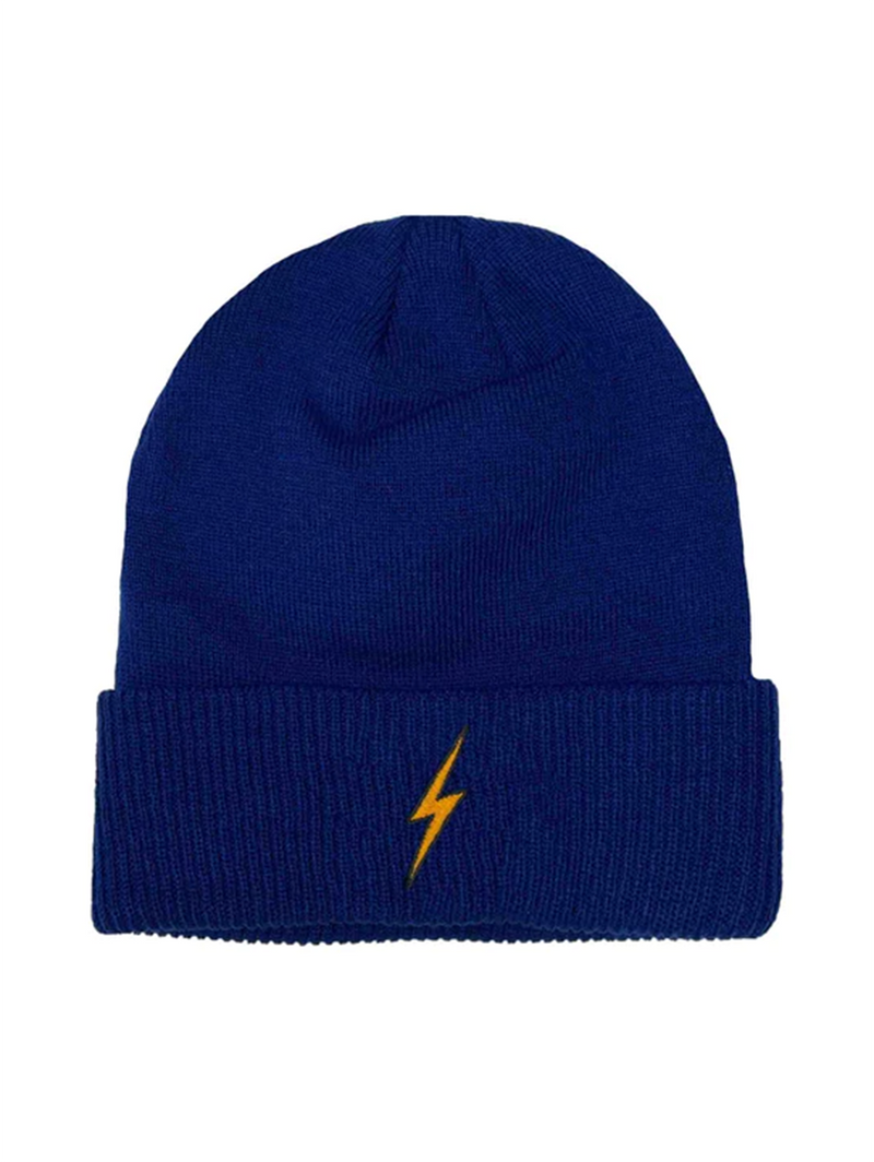 Bolt Cuff Rib Beanie - Royal Blue-AVIATOR NATION-Over the Rainbow