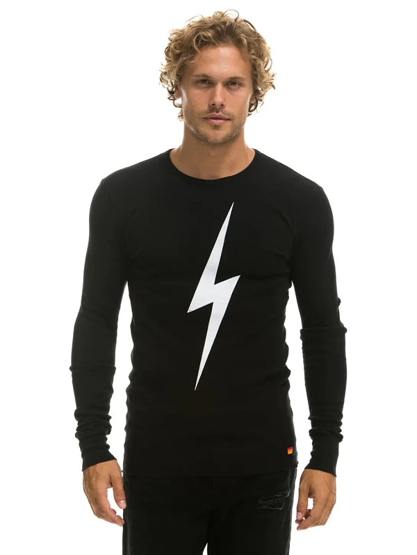 Bolt Thermal Top - Black-AVIATOR NATION-Over the Rainbow