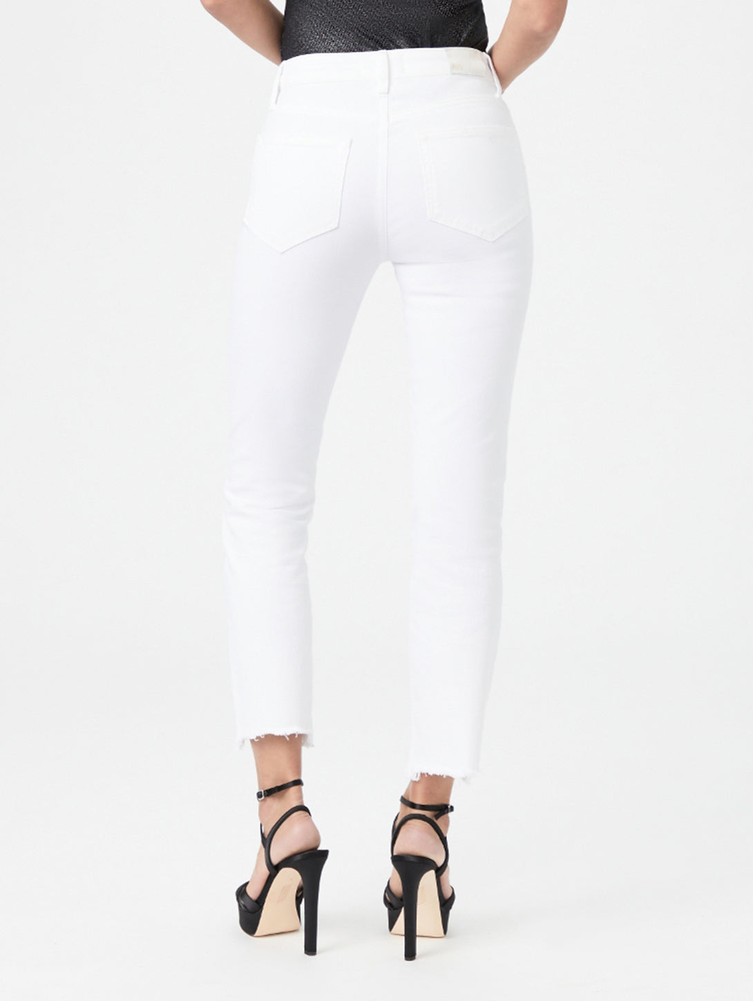 アイケア Cindy PAIGE | Cindy High Straight Jean - White | Over the Rainbow