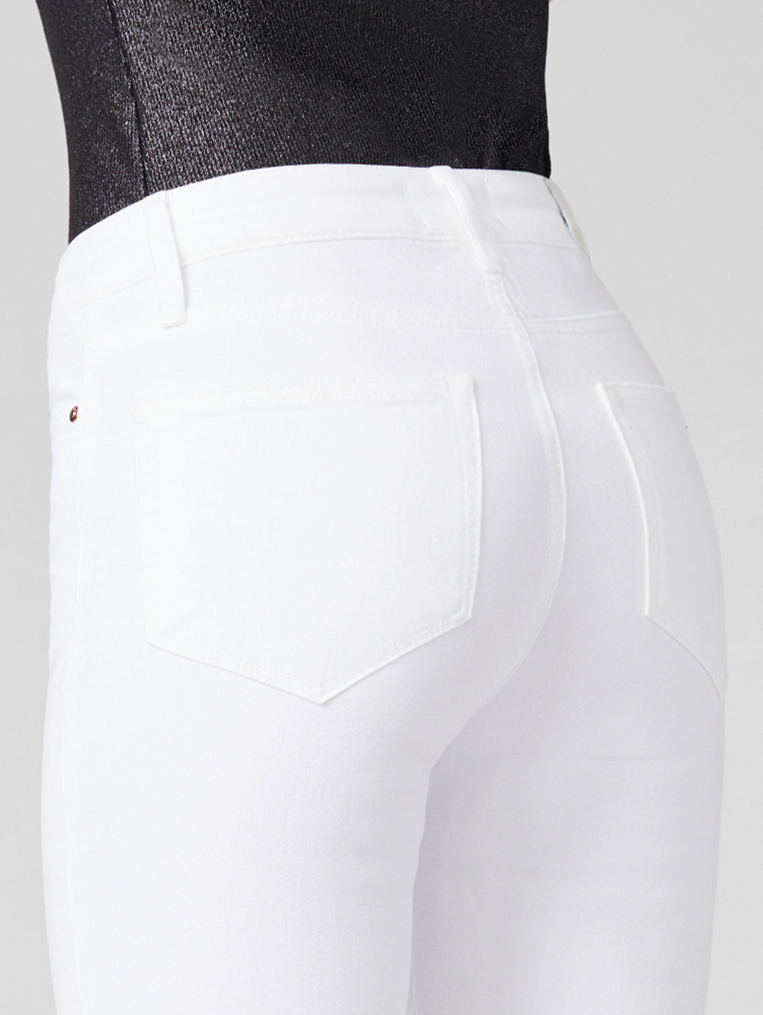 アイケア Cindy PAIGE | Cindy High Straight Jean - White | Over the Rainbow