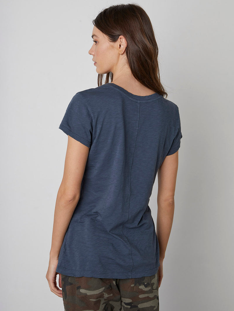 Odelia Short Sleeve Crew Tee-Velvet-Over the Rainbow