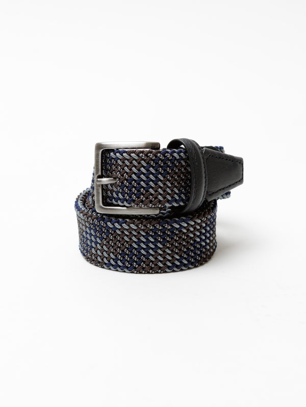 Stretch Tube Belt - Blue Multi 002-Anderson's-Over the Rainbow