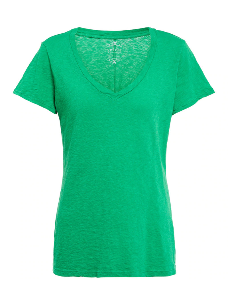 Lilith V Neck T-Shirt-Velvet-Over the Rainbow