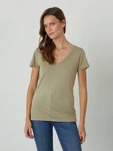 Lilith V Neck T-Shirt-Velvet-Over the Rainbow