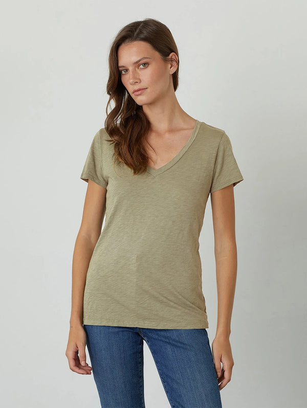 Lilith V Neck T-Shirt-Velvet-Over the Rainbow