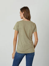 Lilith V Neck T-Shirt-Velvet-Over the Rainbow