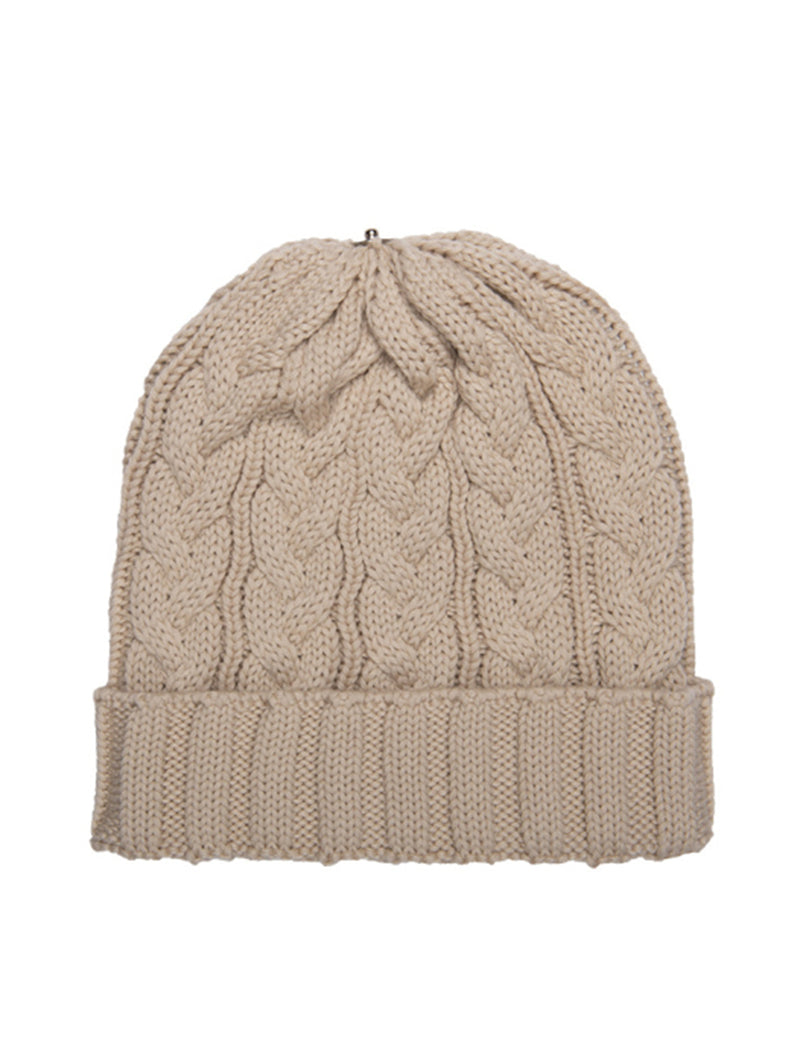 Charlie Cable Toque - Natural Tones-Lindo F-Over the Rainbow