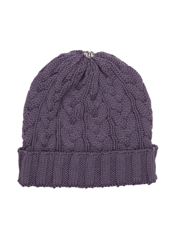 Charlie Cable Toque - Purple Tones-Lindo F-Over the Rainbow