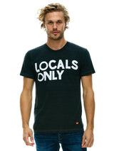 Locals Only T-Shirt - Charcoal-AVIATOR NATION-Over the Rainbow