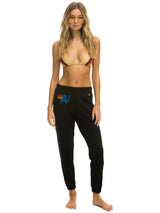 AV Logo Sweatpant - Black-AVIATOR NATION-Over the Rainbow