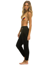 AV Logo Sweatpant - Black-AVIATOR NATION-Over the Rainbow